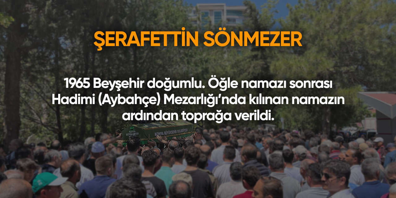Konya'da bugün vefat edenler | 23 Mayıs 2026 4